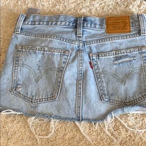 Short Levi destroyed Jean skirt